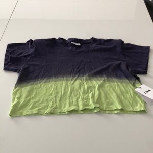 LNA cropped Tee with shoulder pads brand new
